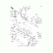 Схема вузла: Задній гальмівний циліндр для Kawasaki VN2000 Vulcan 2000 Limited
