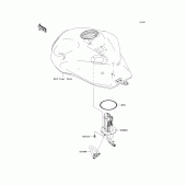 Схема вузла: Fuel pump для Kawasaki ZR750 Z750S