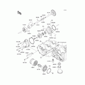 Схема вузла: Масляний насос & Масляний фільтр Kawasaki ZR750 Z750S