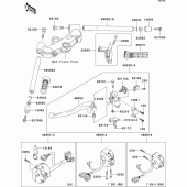 Схема вузла: Кермо & Пульт управління кермовим для Kawasaki ZX1200 Ninja ZX-12R
