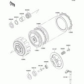 Схема вузла: Зчеплення для Kawasaki EL250 Eliminator 252