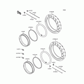Схема вузла: Колеса (Шини) для Kawasaki VN400 Vulcan Drifter