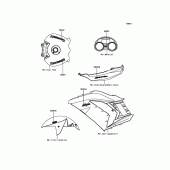 Схема вузла: Decals(Gray) для Kawasaki ZX1400 Ninja ZX-14R ABS 30TH