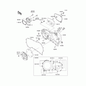 Схема вузла: Right engine cover(s) для Kawasaki VN1600 VN1600 Classic