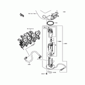 Схема узла: Топливный насос для Kawasaki ZX636 Ninja ZX-6R ABS KRT Edition
