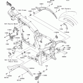 Схема узла: Крепление двигателя для Kawasaki VN2000 VN2000 Classic