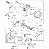 Схема узла: Taillight(s) для Kawasaki VN1500 VN1500 Classic