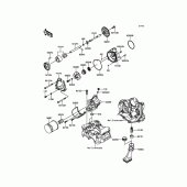 Схема вузла: Масляний насос для Kawasaki ZX600 Ninja ZX-6R