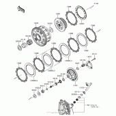 Схема вузла: Зчеплення для Kawasaki ZX636 Ninja ZX-6R KRT Edition