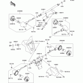 Схема вузла: Turn signals(fcf/fdf) для Kawasaki VN1700 VN1700 Classic ABS