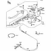 Схема вузла: Clutch master cylinder для Kawasaki VN1500 VN-15