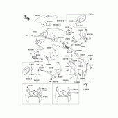 Схема вузла: Cowling(1/2)(zx750-l2) для Kawasaki ZX750 Ninja ZX-7
