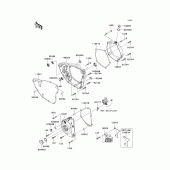 Схема узла: Engine cover(s) для Kawasaki KX250/ KX252 KX250F