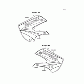Схема вузла: Наклейки (KLX110-A3) для Kawasaki KLX110 KLX110