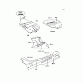Схема узла: Наклейки (レッド/ローズ) для Kawasaki ZX400 ZZR400