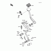 Схема узла: Лапка тормоза для Kawasaki VN1500 Vulcan 88