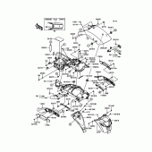 Схема вузла: Заднє крило для Kawasaki EN650 Vulcan S ABS