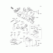 Схема узла: Электрооборудование для Kawasaki EN500 Vulcan 500