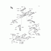 Схема вузла: Frame fittings(rear) для Kawasaki ZX636 Ninja ZX-6R