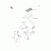 Схема вузла: Brake pedal/torque link для Kawasaki VN800 Vulcan 800 Drifter