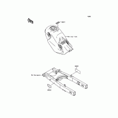 Схема узла: Информационные наклейки для Kawasaki KLX150 KLX150L