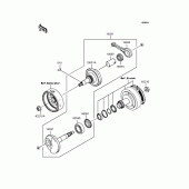 Схема вузла: Колінчастий вал (KLX110-A2/A3) для Kawasaki KLX110 KLX110