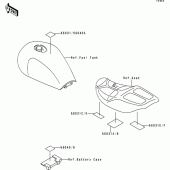 Схема вузла: Інформаційні наклейки для Kawasaki ZR1100 Zephyr 1100