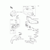 Схема вузла: Інформаційні наклейки для Kawasaki ZG1000 Concours