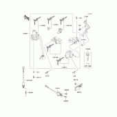 Схема вузла: Замок запалювання для Kawasaki ZX600 ZZ-R600
