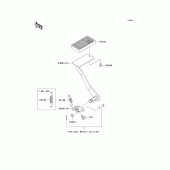 Схема вузла: Brake pedal/torque link для Kawasaki VN1500 VN1500 Classic Tourer