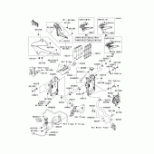 Схема узла: Радиатор (1/2)(sbf-sdf) для Kawasaki KLX250 KLX250