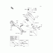 Схема вузла: Паливний бак(1/3) для Kawasaki VN1700 Vulcan 1700 Vaquero