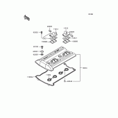Схема вузла: Клапанна кришка (ZX900-A15) для Kawasaki ZX900 GPZ900R