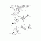 Схема вузла: Підніжки для Kawasaki ER250 Z250