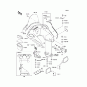 Схема узла: Облицовочные элементы (P21/p22/p24) для Kawasaki KZ1000 Police