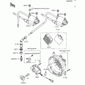 Схема вузла: Система запалювання для Kawasaki ZX600 Ninja 600R