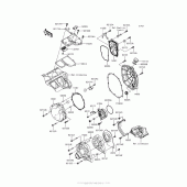 Схема вузла: Engine Cover(S) для Kawasaki ZX1400 Ninja ZX-14R ABS