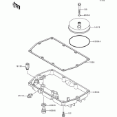 Схема узла: Масляный поддон для Kawasaki EN500 Vulcan 500 LTD