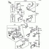 Схема вузла: Ignition switch(1/2) для Kawasaki VN1500 VN-15