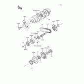 Схема вузла: Secondary shaft для Kawasaki ZG1200 Voyager XII