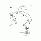 Схема вузла: Brake Piping для Kawasaki ZX1000 Ninja 1000 ABS