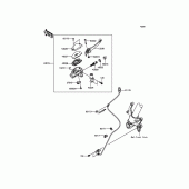 Схема вузла: Передній гальмівний циліндр Kawasaki ZR800 Z800 ABS