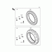 Схема узла: Шины для Kawasaki ZX636 Ninja ZX-6R 30th Anniversary Edition