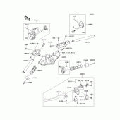 Схема узла: Руль & Пульт управления рулевой для Kawasaki ZX1000 Z1000SX