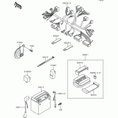 Схема вузла: Електроустаткування для Kawasaki ZR550 Zephyr
