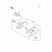 Схема вузла: Задній ліхтар (Стоп-сигнал) для Kawasaki VN250 Eliminator 250V