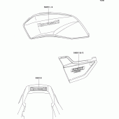 Схема вузла: Decals(zr1100-c1/c2) для Kawasaki ZR1100 ZRX1100