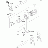 Схема вузла: Gear change drum/shift fork(s) для Kawasaki EJ800 W800