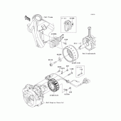 Схема вузла: Генератор для Kawasaki KLX125 D-Tracker