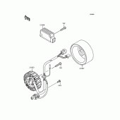 Схема вузла: Генератор для Kawasaki BN125 Eliminator